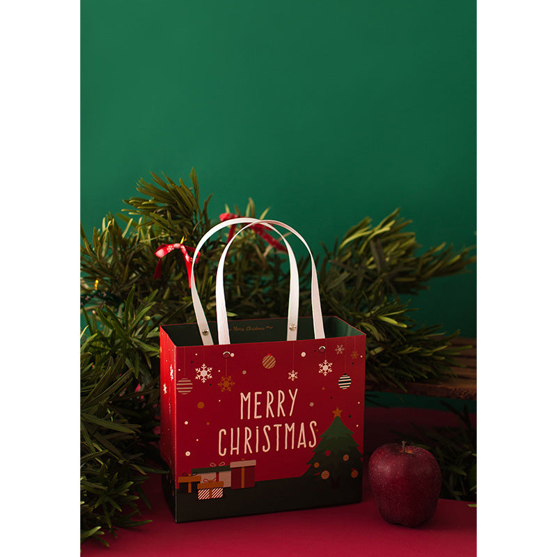 Kokorosa Christmas Red and Green Portable Gift Bags (1 Pcs)