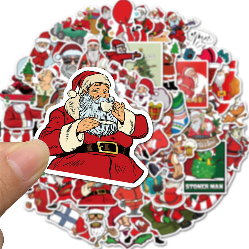 Kokorosa Christmas Sleigh Santa Stickers (50pcs)