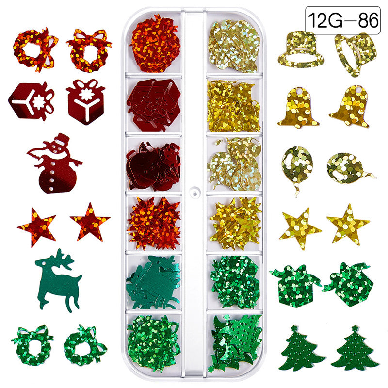 Kokorosa Christmas Soft Clay Slices Sequin Ornaments
