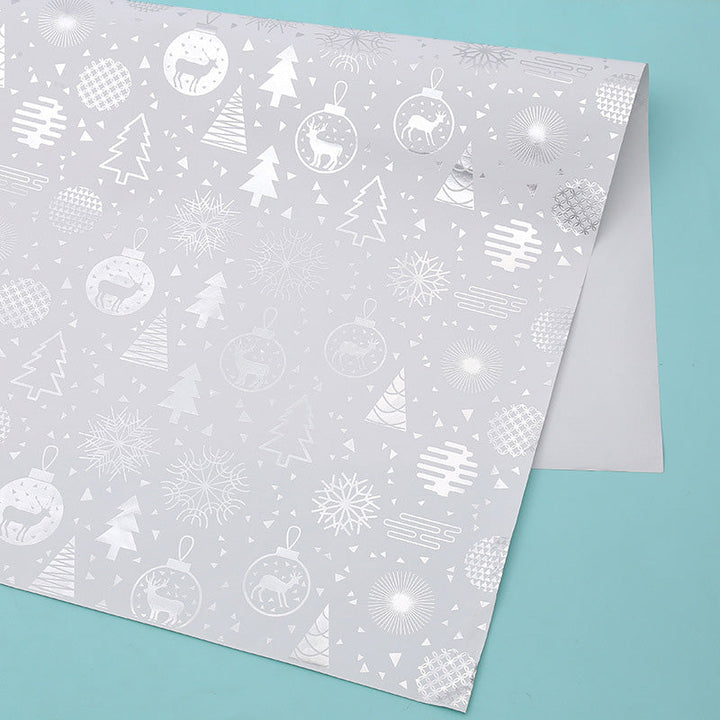 Kokorosa Christmas White Bronzing Wrapping Paper (11 Choices)