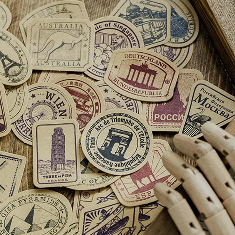 Kokorosa City Imprint Stickers (46 pcs)