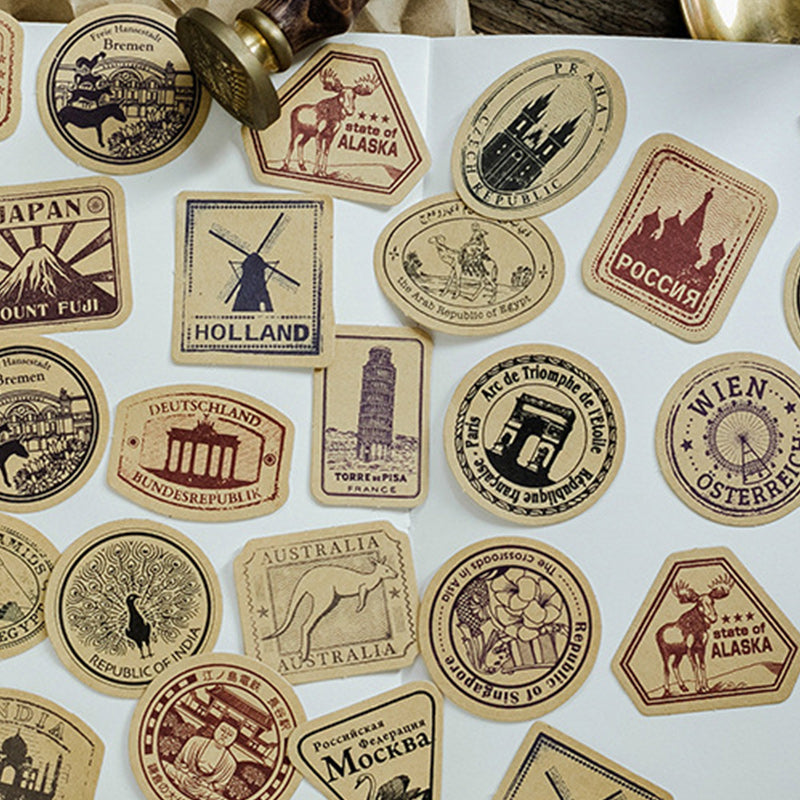 Kokorosa City Imprint Stickers (46 pcs)