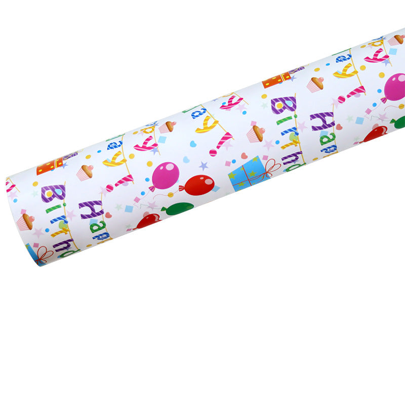 kokorosa Colorful Birthday Theme Wrapping Paper (10 Choices)