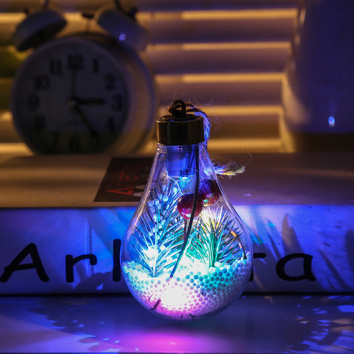 Kokorosa Colorful Light LED Artificial Light Bulb Christmas Tree Decoration Pendant