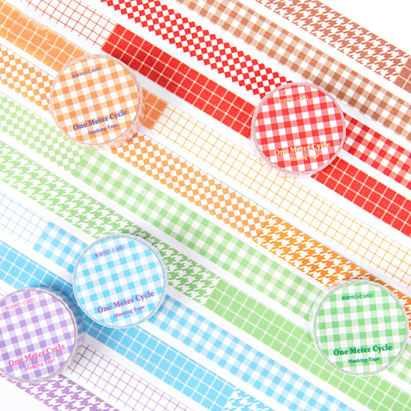 Kokorosa DIY Handmade Decoration Colorful Plaid Washi Tape