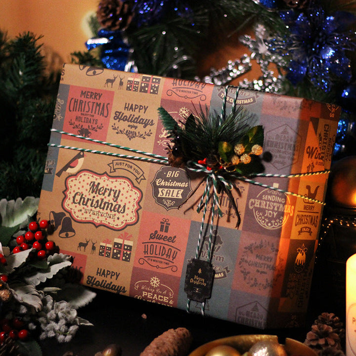 kokorosa Colourful Christmas Wrapping Paper (11 Choices)