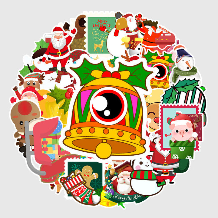 Kokorosa Cute Cartoon Style Christmas Stickers (50pcs)