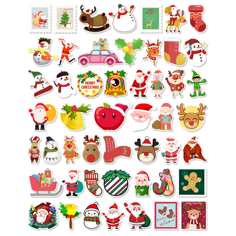 Kokorosa Cute Cartoon Style Christmas Stickers (50pcs)