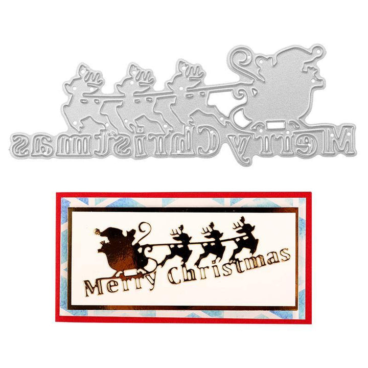 Kokorosa Christmas Reindeer Sled Metal Cutting Dies - kokorosastudio.com