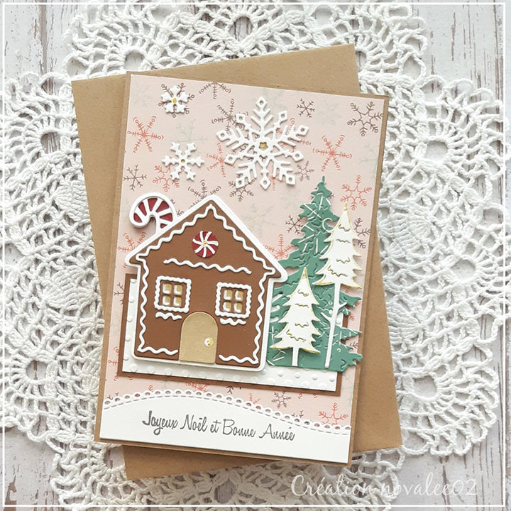 Kokorosa Metal Cutting Dies with Gingerbread Cottage