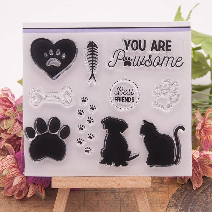 Kokorosa Cute Dog and Cat Clear Stamps