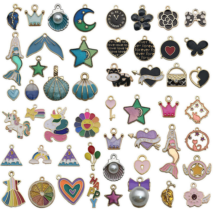 Kokorosa Fantasy Element Combination Ornaments Drip Alloy Pendant Embellishments（50 Pcs）