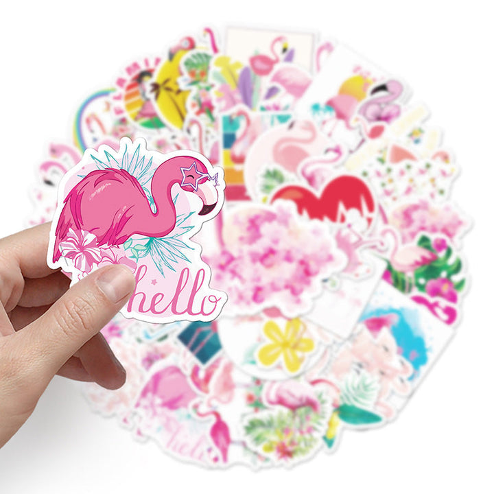 Kokorosa Flamingo Island Stickers (50pcs)