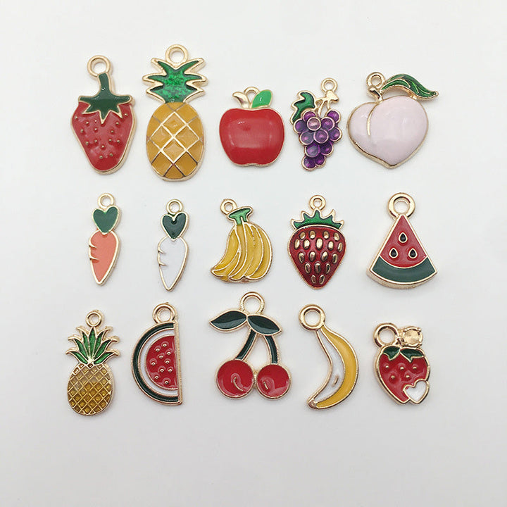 Kokorosa Fruits Ornaments Drip Alloy Pendant Embellishments（30 Pcs）