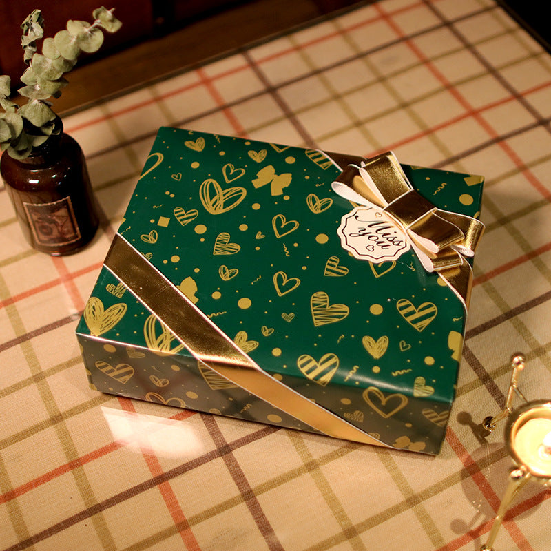 kokorosa Heart Shape Emerald Waterproof Wrapping Paper (4 Choices)
