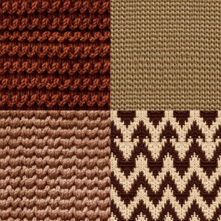 Kokorosa 24PCS 6" Brown Knitting Scrapbook & Cardstock Paper