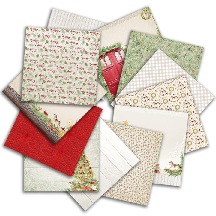 Kokorosa 24PCS 6" Christmas Theme Scrapbook & Cardstock Paper