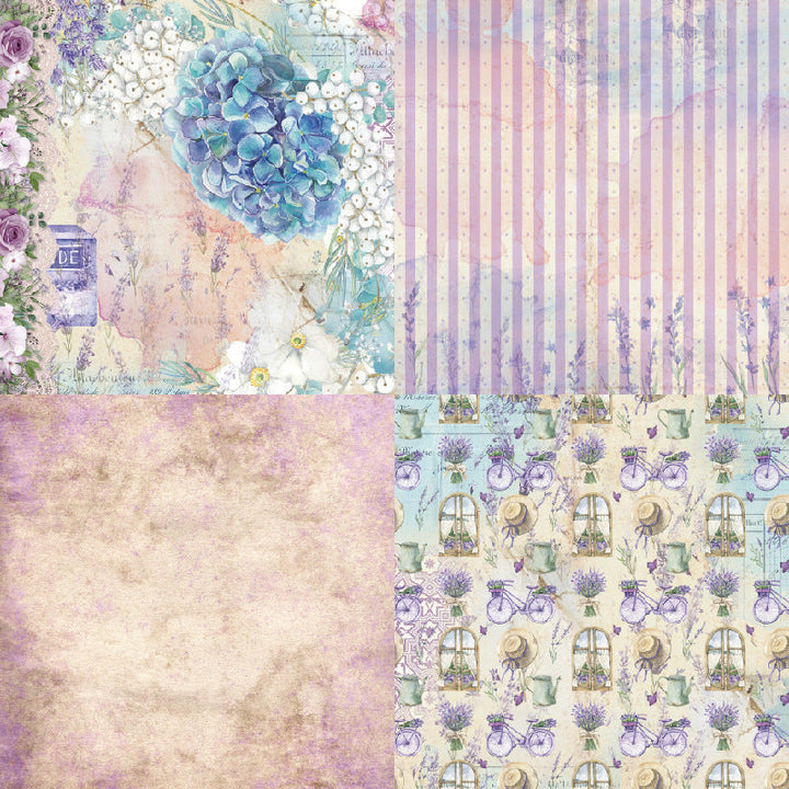 Kokorosa 24PCS 6" Lavender Scrapbook & Cardstock Paper