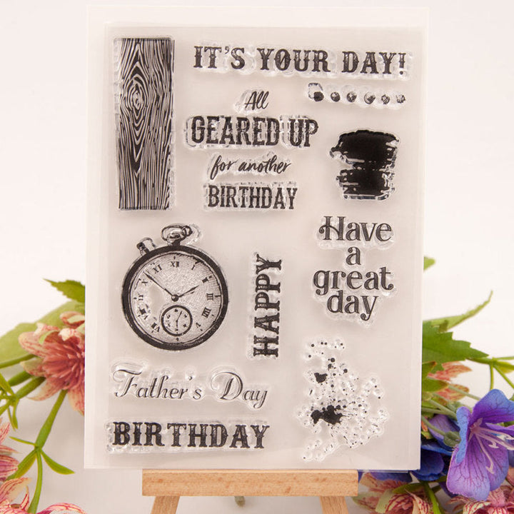 Kokorosa Celebrate Father's Day Clear Stamps