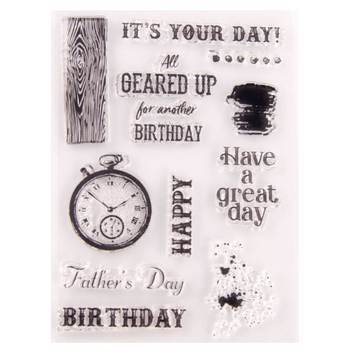 Kokorosa Celebrate Father's Day Clear Stamps