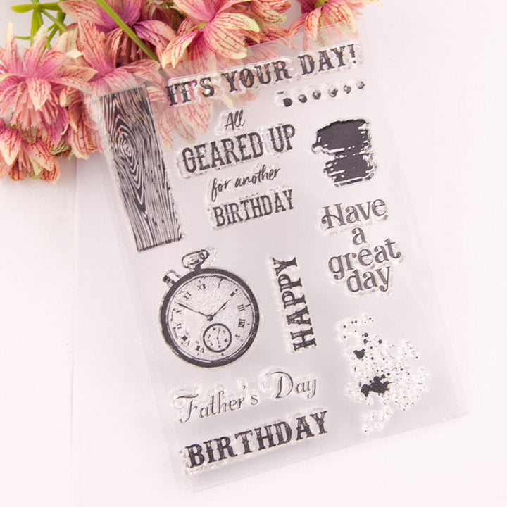 Kokorosa Celebrate Father's Day Clear Stamps