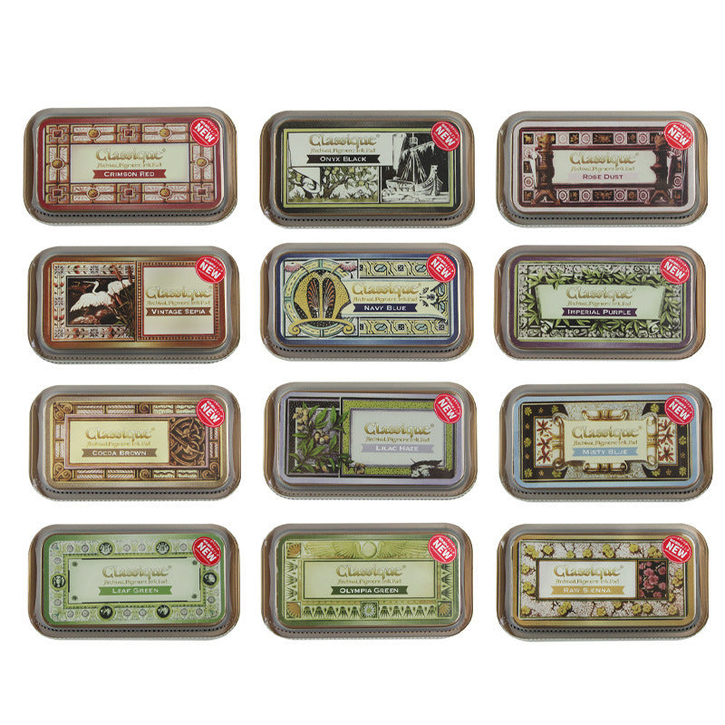 Kokorosa Classique Crafting Ink Pad Stamp Applicator Tool (12 colors)