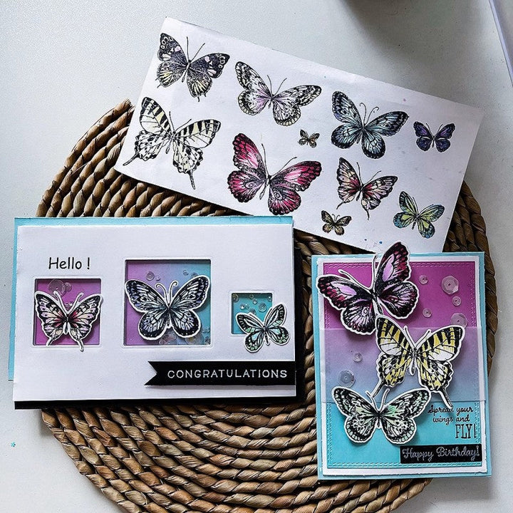 Kokorosa Elegant Butterfly Dies with Stamps Set