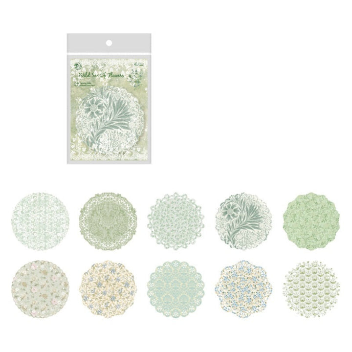 Kokorosa Floral Lace Paper-6 Styles