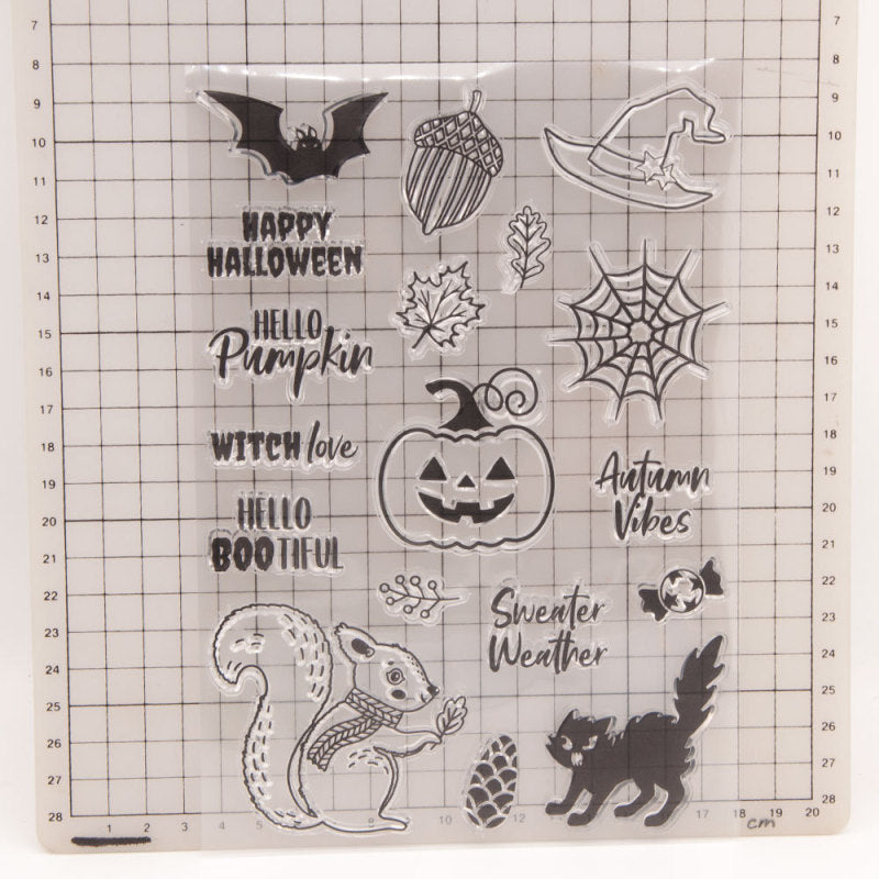 Kokorosa Halloween Animals Die with Stamps Set