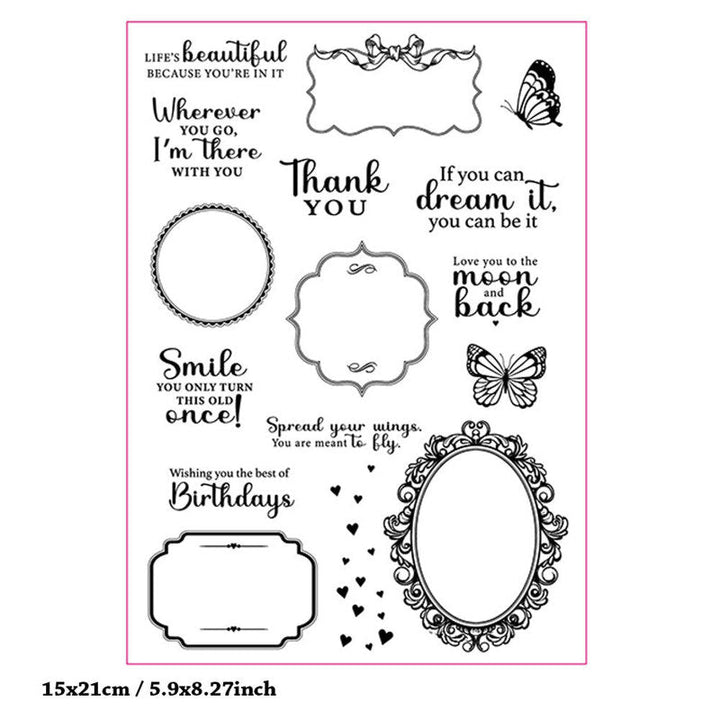 Kokorosa Lace Border Clear Stamps