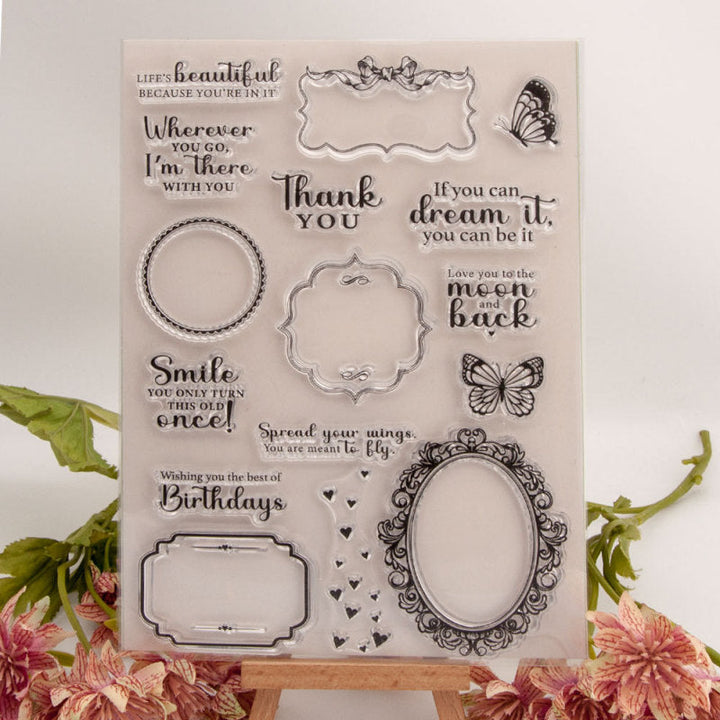 Kokorosa Lace Border Clear Stamps