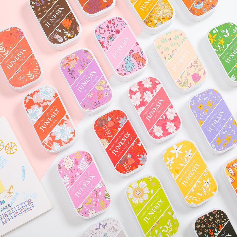 Kokorosa Pearlescent Ink Pad Stamp Applicator Tool (24 colors)