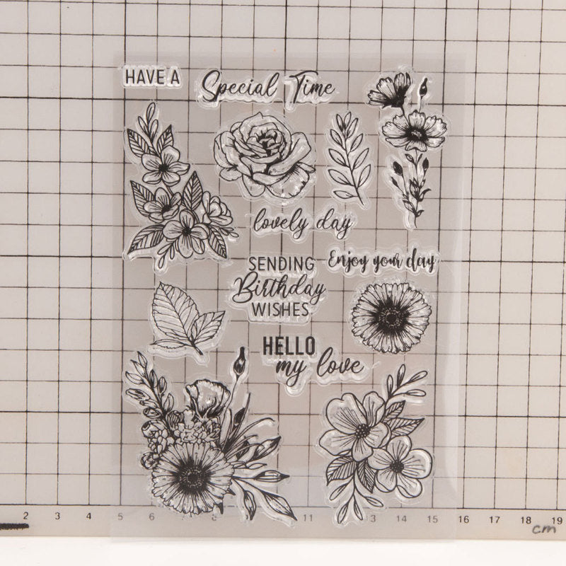 Kokorosa Sunflower Clear Stamps