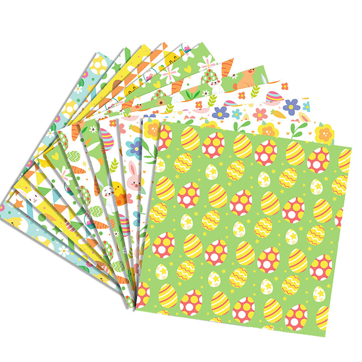 Kokorosa 24PCS  12" Easter Green DIY Scrapbook & Cardstock Paper