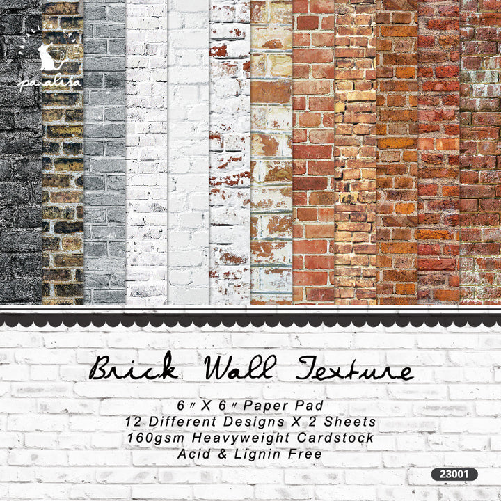 Kokorosa 24PCS  6" Brick wall DIY Scrapbook & Cardstock Paper
