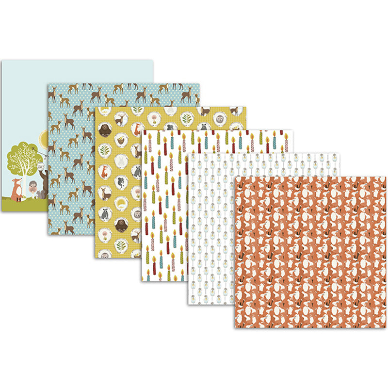 Kokorosa 24PCS  6" Lovely & Versatile DIY Scrapbook & Cardstock Paper