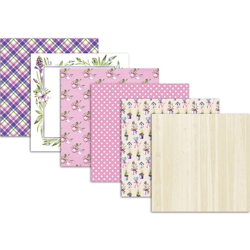 Kokorosa 24PCS  6" Romantic Story DIY Scrapbook & Cardstock Paper