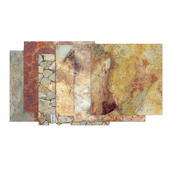 Kokorosa 24PCS  6" Stone Texture  DIY Scrapbook & Cardmaking Paper