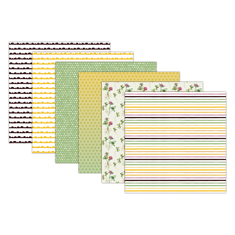 Kokorosa 24PCS  6" The Bee DIY Scrapbook & Cardmaking Paper