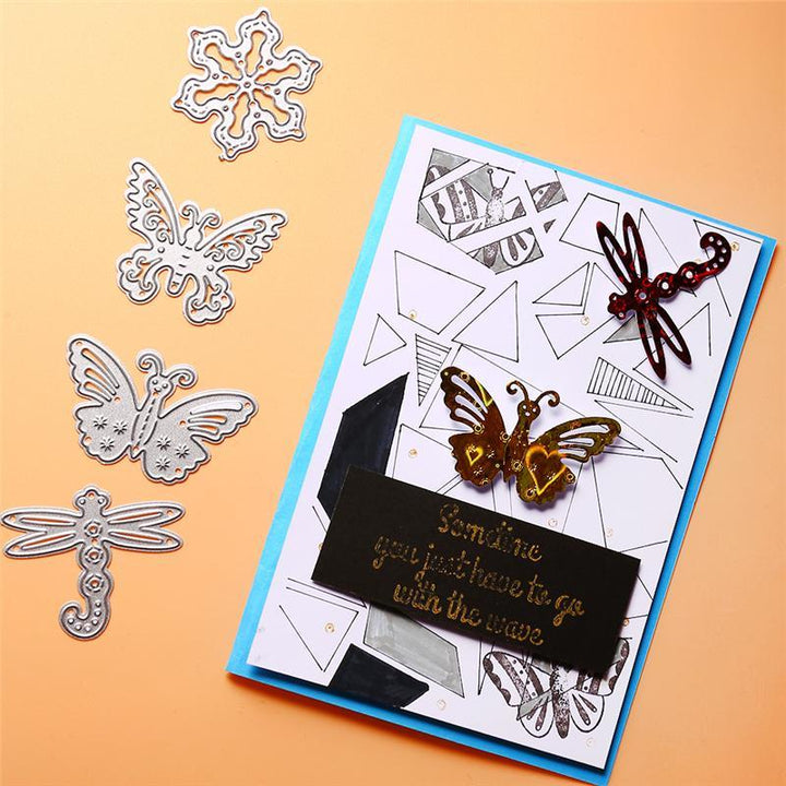 Kokorosa Butterfly Dragonfly Snowflake Metal Cutting Dies