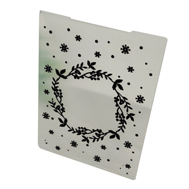 Kokorosa Christmas Wreath Plastic Embossing Folder