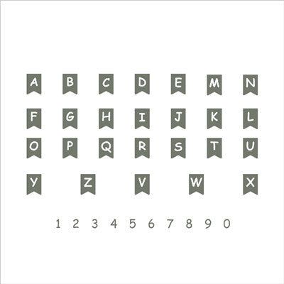 Kokorosa 26 Alphabets and 10 Numbers Metal Cutting Dies