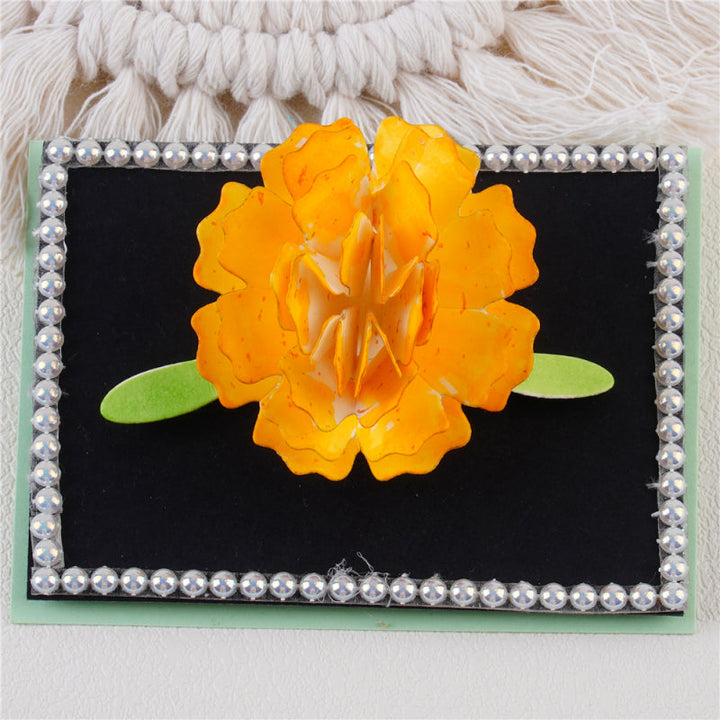 Kokorosa Foldable Flower Background Metal Cutting Dies for Card Making