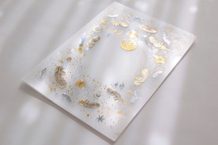 Kokorosa Gold and Silver Leaf Embossed Pattern Letter