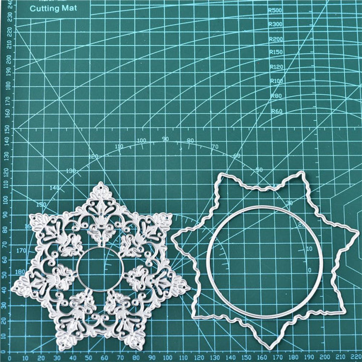 Kokorosa Layering Snowflake Frame Metal Cutting Dies
