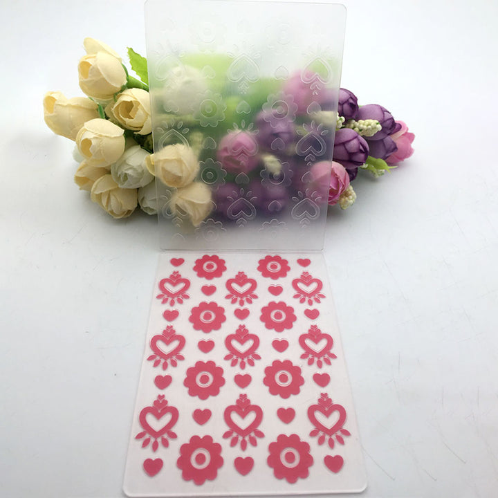 Kokorosa Love Flowers Embossing Folder