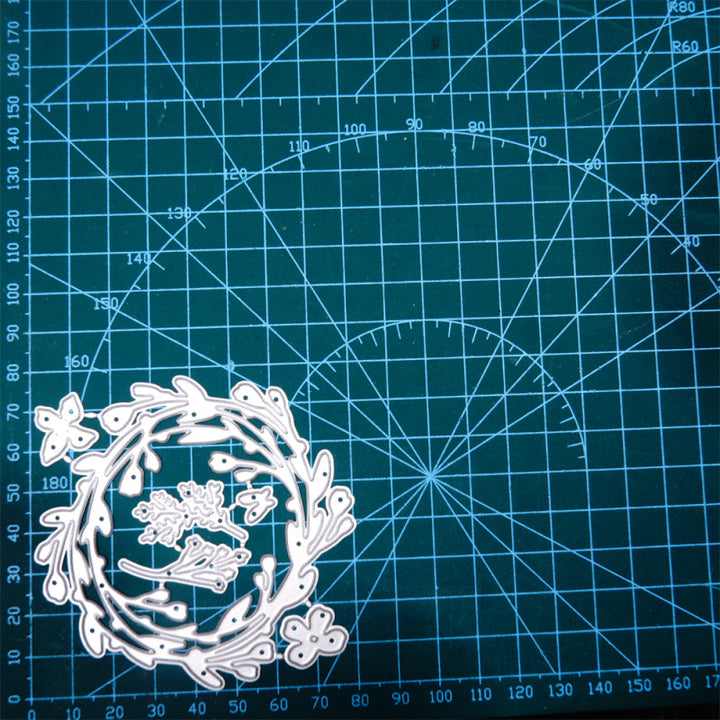 Kokorosa Metal Cutting Dies With Flower Round Frame