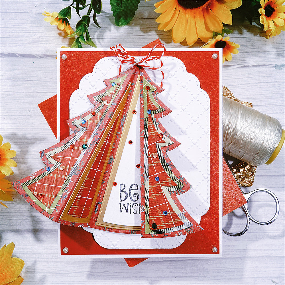 Fustella Taglio Metallo Per Biglietti Di Natale, Albero E Auto D'Epoca, 99x90mm, Per Scrapbooking