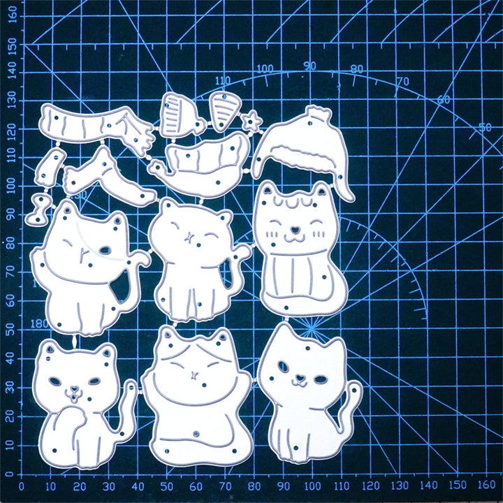 Kokorosa Metal Cutting Dies With Group of Cats