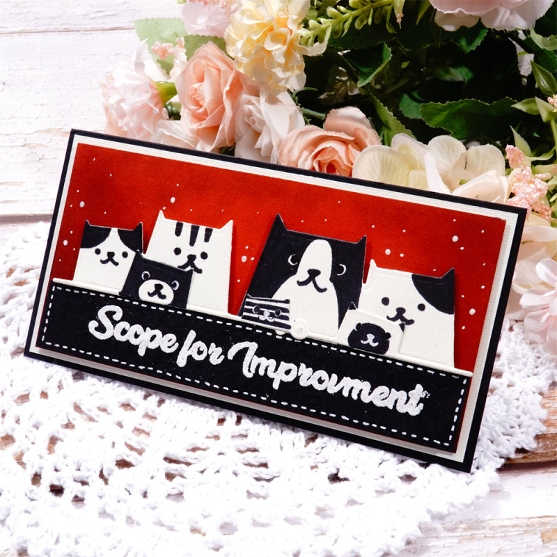Kokorosa Metal Cutting Dies With Lovely Pets Border